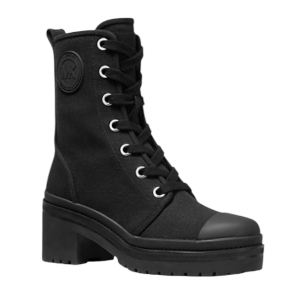 Michael Kors Black Combat Boots NWOT Size 9 M - Picture 5 of 7